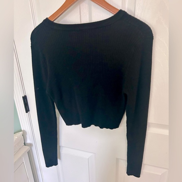 Seraphine Maternity & Nursing Ribbed Cropped Sweater size 6 - Picture 3 of 3